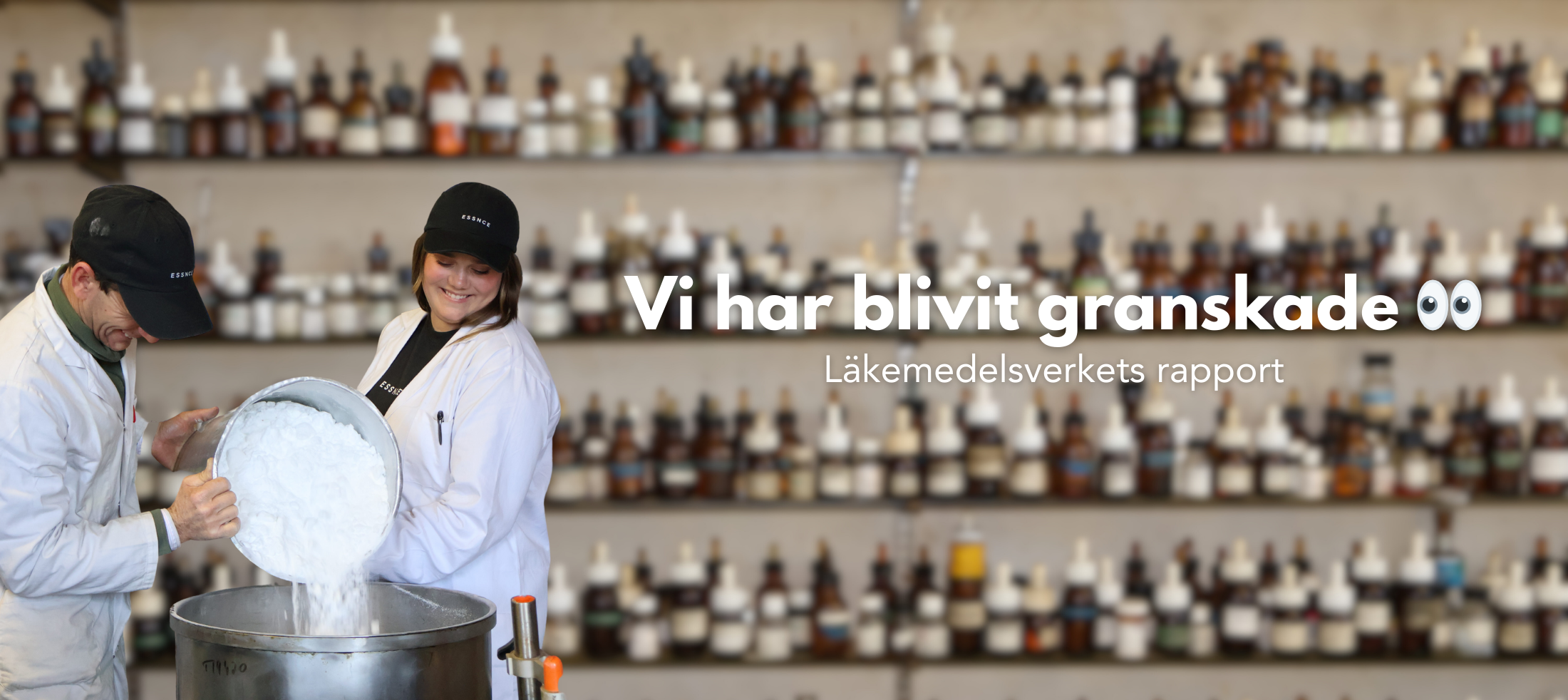 Vi har blivit granskade av Läkemedelsverket 👀